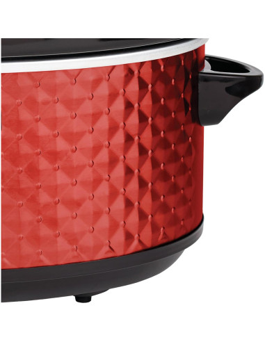 Cocina Lenta Brentwood Select 7 Cuartos Roja - 3 Calores