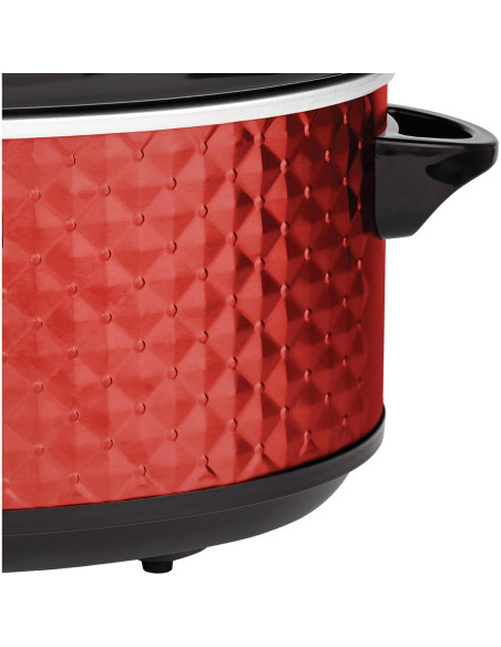 Cocina Lenta Brentwood Select 7 Cuartos Roja - 3 Calores