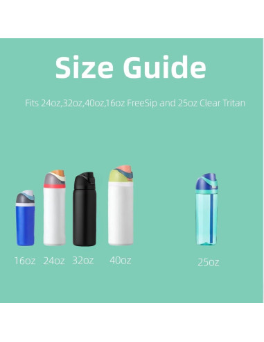 Tapa de Reemplazo KPWIN para Botella Owala Freesip 24oz-40oz Negra