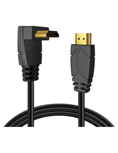 Cable HDMI TNP 4K Ángulo Derecho 0.91m Alta Velocidad 18Gbps