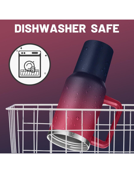 Taza de 1.2L ICIOI con Asa y Tapa a Prueba de Fugas