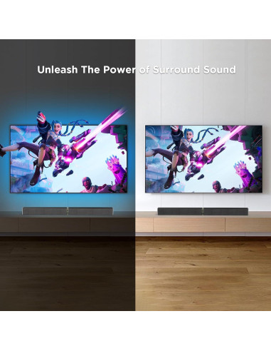 Barra de Sonido MZEIBO 80W Bluetooth para TV Inteligente