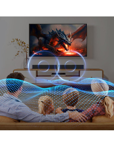 Barra de Sonido MZEIBO 80W Bluetooth para TV Inteligente