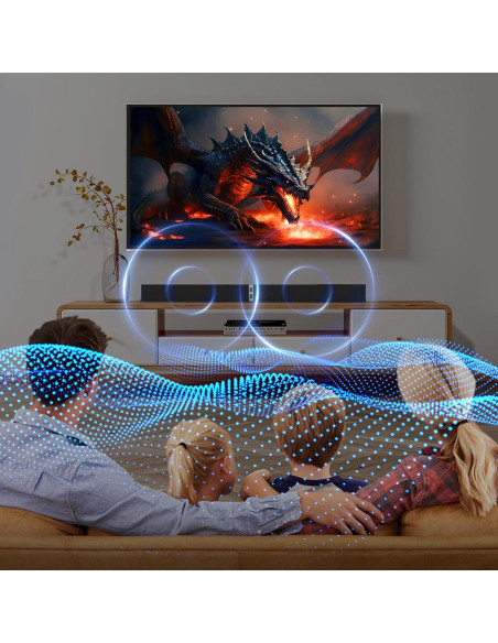 Barra de Sonido MZEIBO 80W Bluetooth para TV Inteligente Barra de Sonido MZEIBO 80W Bluetooth para TV Inteligente