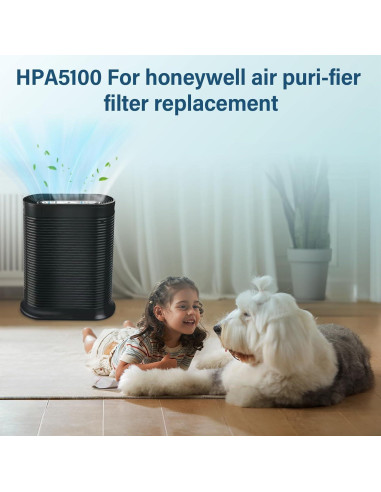 Filtro de Aire HPA5100 Honeywell - 2 Filtros R, 2 A, 2 Carbono