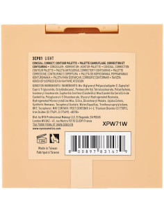 Paleta de Corrección y Contorno NYX - 6 Tonos Claro 2