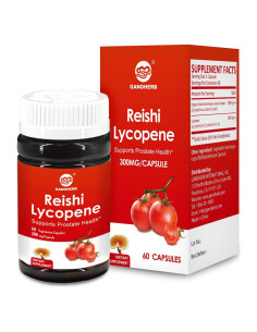 Suplemento de Licopeno 100mg + Hongo Reishi 200mg - 60 Cápsulas