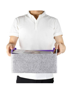 Cestas de Almacenamiento Plegables Welaxy 3 Piezas Fieltro 2