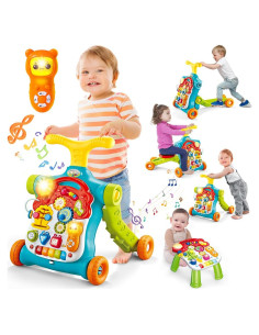 Andador 5 en 1 TERRAMUS para Bebés - Azul Lago, Multifuncional