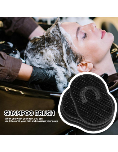 Peine de Palma Portátil Tenalleys - 10 Pcs Negro para Cabello y Barba