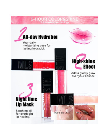 Set de Aceite Labial Revitalizante Caedelfly 3 Colores