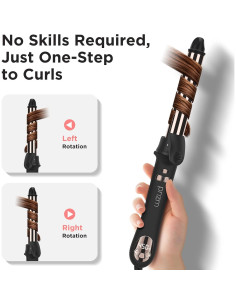 Plancha de Rizar Automática Prizm 25mm con Pantalla LCD 2