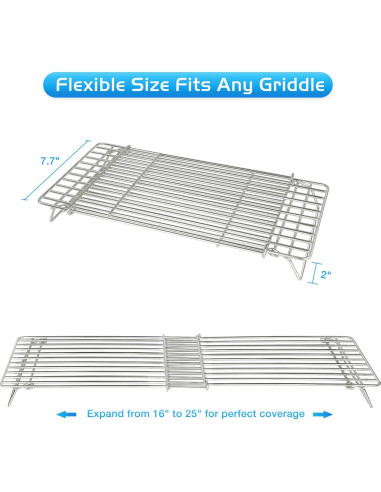 Rejilla de Calentamiento Ajustable CANDANA 40.64-63.5 cm Acero Inoxidable