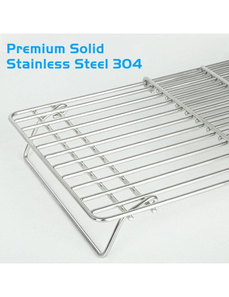 Rejilla de Calentamiento Ajustable CANDANA 40.64-63.5 cm Acero Inoxidable