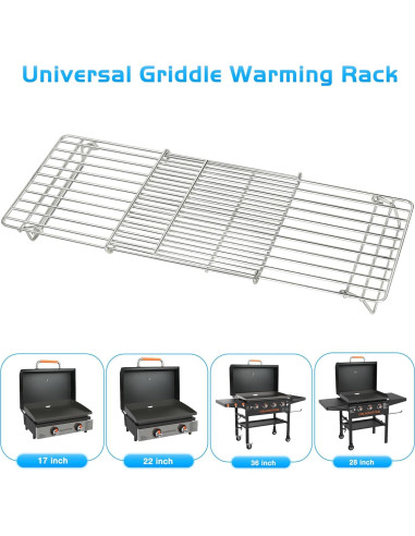 Rejilla de Calentamiento Ajustable CANDANA 40.64-63.5 cm Acero Inoxidable