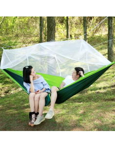 Hamaca Plegable Sellvia con Red Antimosquitos Azul 140x260cm 2