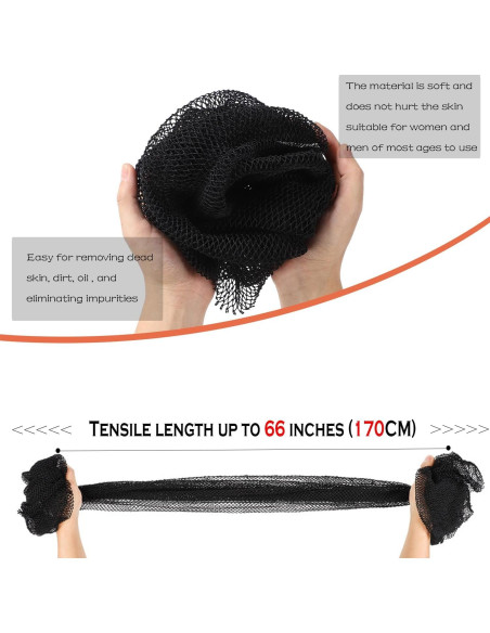 Esponja Exfoliante de Nylon Africana GEMSANVA - 80x30cm