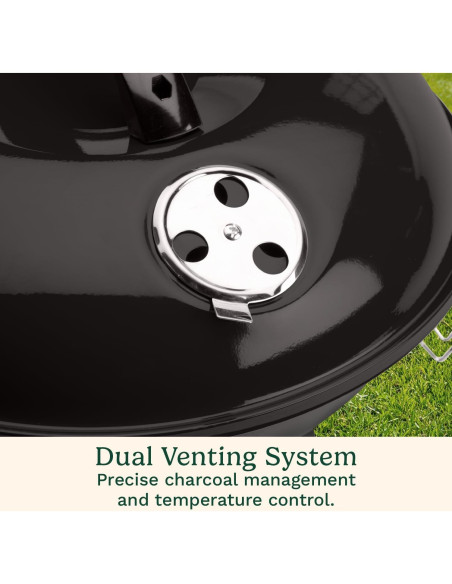 Parrilla de Carbón Portátil Cuisinart 14" Negra - BBQ Compacta