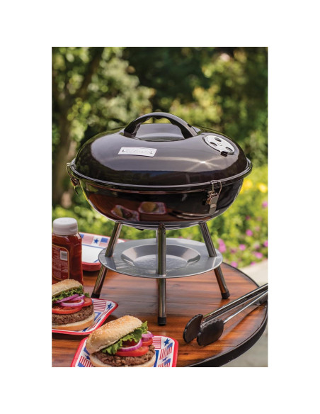 Parrilla de Carbón Portátil Cuisinart 14" Negra - BBQ Compacta