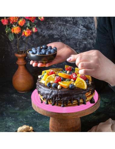 Alfombrilla de Silicona para Hornear YBEATY 30 cm Roja 2 Pcs