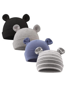 Sombrero para Recién Nacidos PESAAT Algodón Suave 0-12 Meses