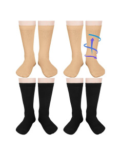 4 Pares de Calcetines de Compresión para Niños 15-20 mmHg