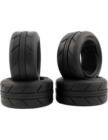 Ruedas de goma RC 1/10 GDOOL 65 mm para coches de turismo