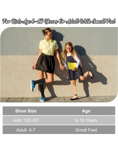 4 Pares de Calcetines de Compresión para Niños 15-20 mmHg 2