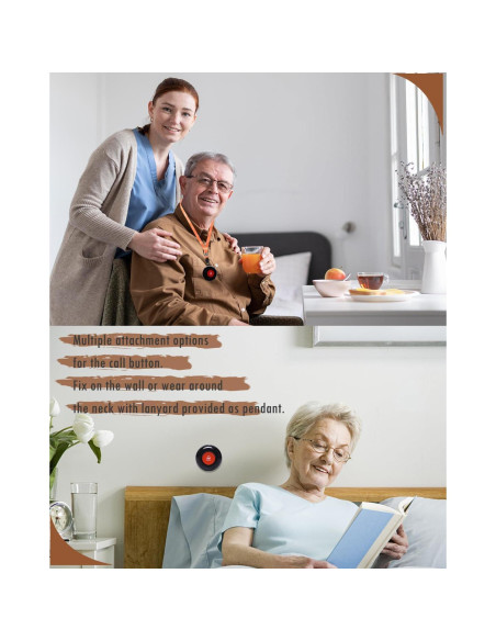 Botón de Llamada Inalámbrico CallToU - 10 Botones + 1 Receptor