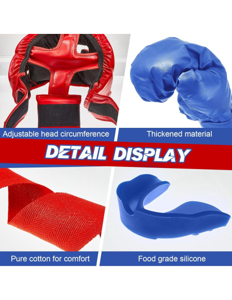 Set de Boxeo Kanayu para Niños 12 Piezas - Casco y Guantes