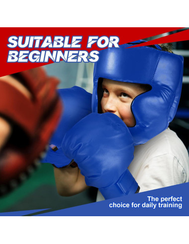 Set de Boxeo Kanayu para Niños 12 Piezas - Casco y Guantes