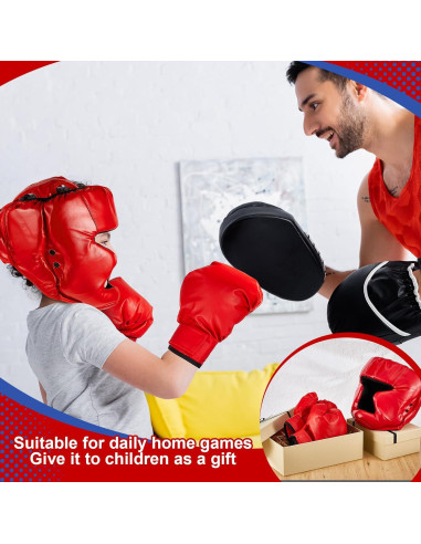 Set de Boxeo Kanayu para Niños 12 Piezas - Casco y Guantes