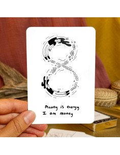 Cartas Oráculo de Dinero Epic Bones - Afirmaciones de Abundancia 2