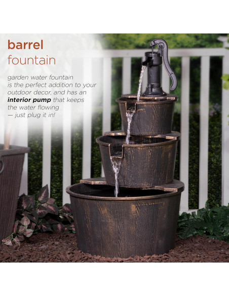 Fuente de Agua de Barril Alpine TEC234BR 101.6 cm Rústica