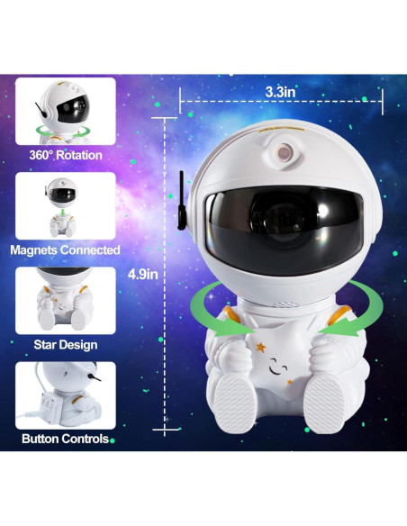 Proyector de Estrellas Galáctico AE con Control Remoto 20cm