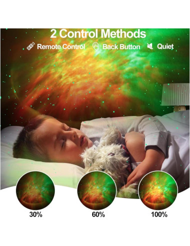 Proyector de Estrellas Galáctico AE con Control Remoto 20cm