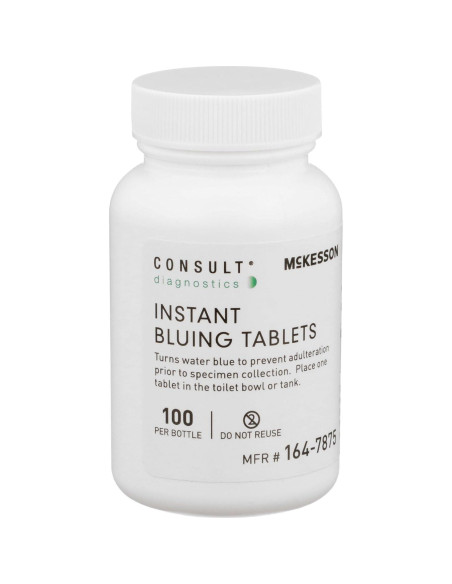 Tabletas de Colorante Azul Instantáneo McKesson Consult - 100 Unidades