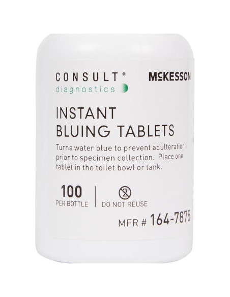 Tabletas de Colorante Azul Instantáneo McKesson Consult - 100 Unidades