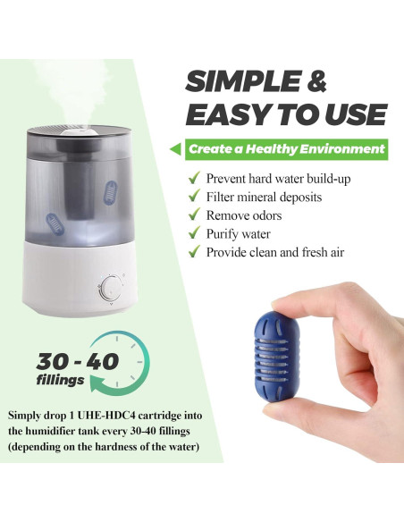 Cartucho de Desmineralización Techecook UHE-HDC4 - 10 Piezas