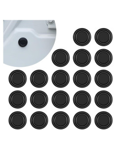 Pack 20 Amortiguadores de Puerta de Coche Dawfall Negro