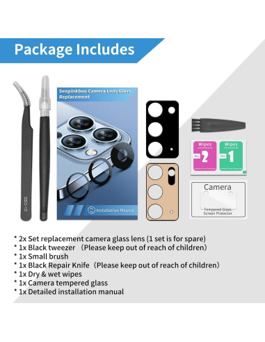 Paquete de 2 Lentes de Cámara Samsung Galaxy Note 20 con Adhesivo
