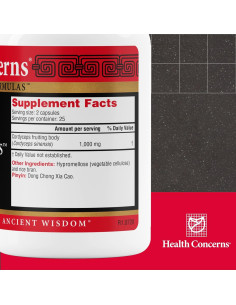 Suplemento Salud Pulmonar Health Concerns Cordyceps PS 50 Cápsulas 2