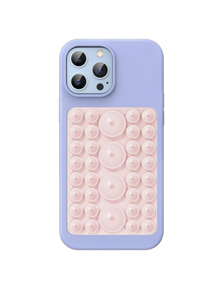 Funda de teléfono con succión CukoHno MAX - Rosa tiza - 9.4x6.6cm
