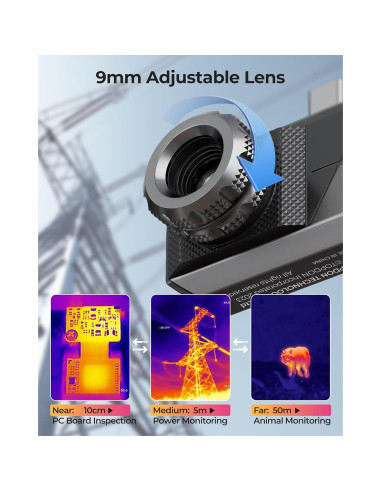 Cámara Térmica TOPDON TS001 256x192 para Android, 9mm