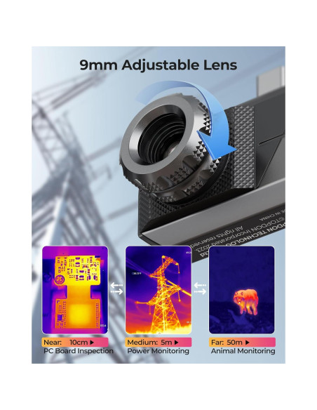 Cámara Térmica TOPDON TS001 256x192 para Android, 9mm