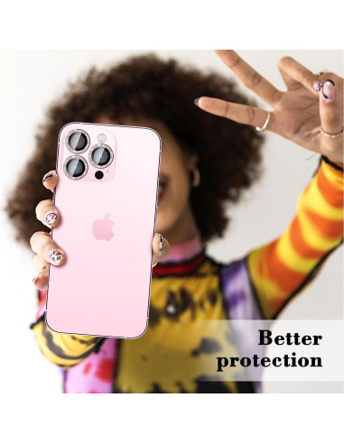 Protector de Lente de Cámara Kucheed para iPhone 11 Pro Max Rosa