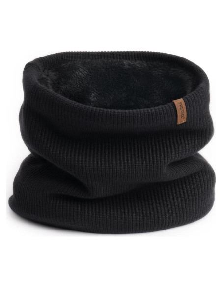 Calentador de Cuello FURTALK Unisex Negro Doble Capa Térmico