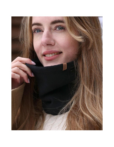 Calentador de Cuello FURTALK Unisex Negro Doble Capa Térmico