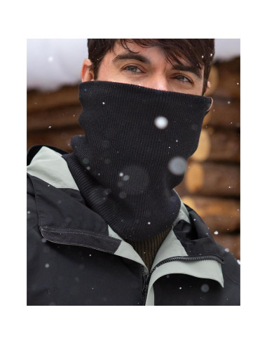 Calentador de Cuello FURTALK Unisex Negro Doble Capa Térmico