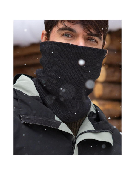Calentador de Cuello FURTALK Unisex Negro Doble Capa Térmico
